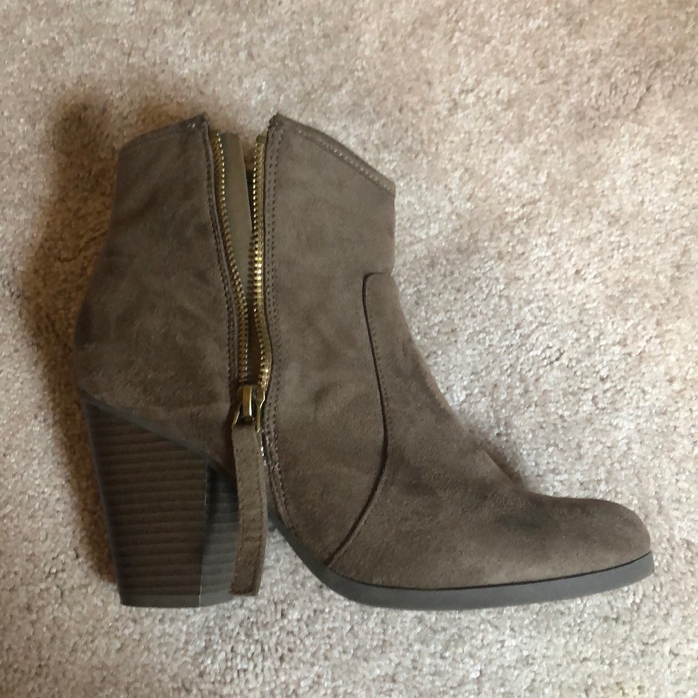 Taupe booties